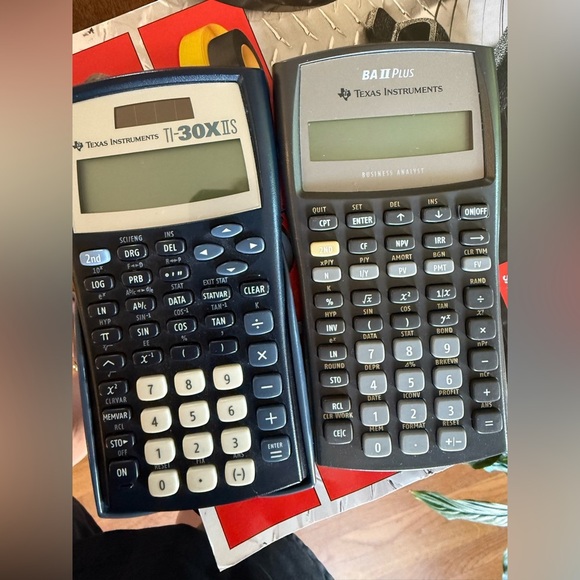 Texas instruments vintage TI 30X II S AND BA II PLUS calculators - Picture 5 of 5